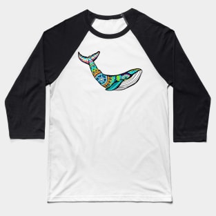 Colorful Whale 2 Baseball T-Shirt